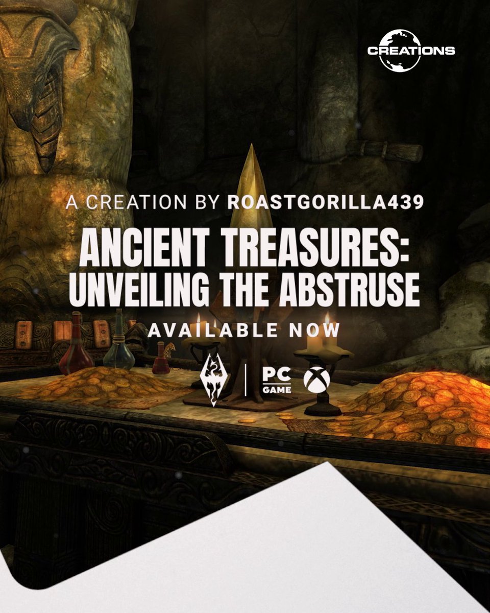 The "Unveiling the Abstruse" creation for Skyrim features: 🎙️ A fully voiced quest line ✍️ 5 new hand-crafted dungeons 🛡️ New weapons and an armor set ⚔️ Two new unique boss fights 📖 and a mysterious new Black Book waiting for you to uncover its powerful rewards.