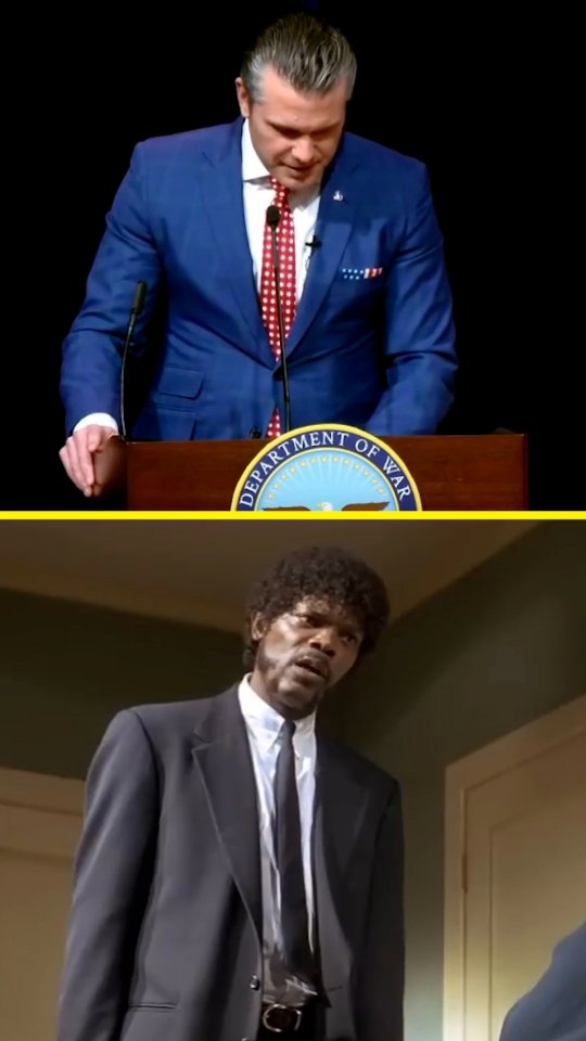 While leading a prayer service at the Pentagon, Secretary of Defense Pete Hegseth quoted almost word-for-word a violent prayer used in Quentin Tarantino's cult classic ‘Pulp Fiction.’
