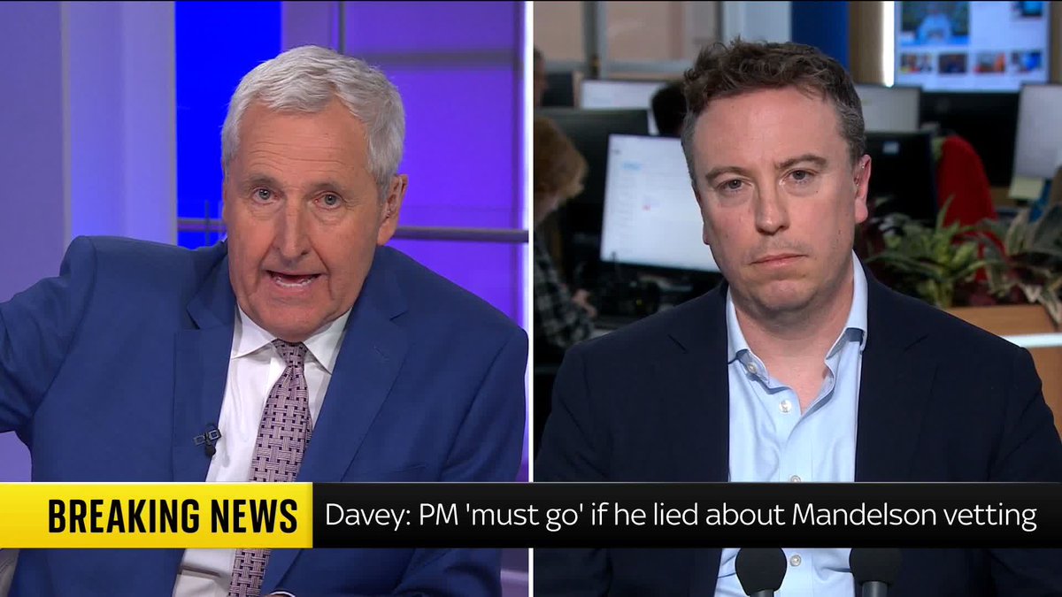 "This is one of the biggest scandals and problems of Keir Starmer's career." Deputy Political Editor @samcoatessky reveals Peter Mandelson was denied access to the very highest level of security clearance, as the Prime Minister faces calls to resign.