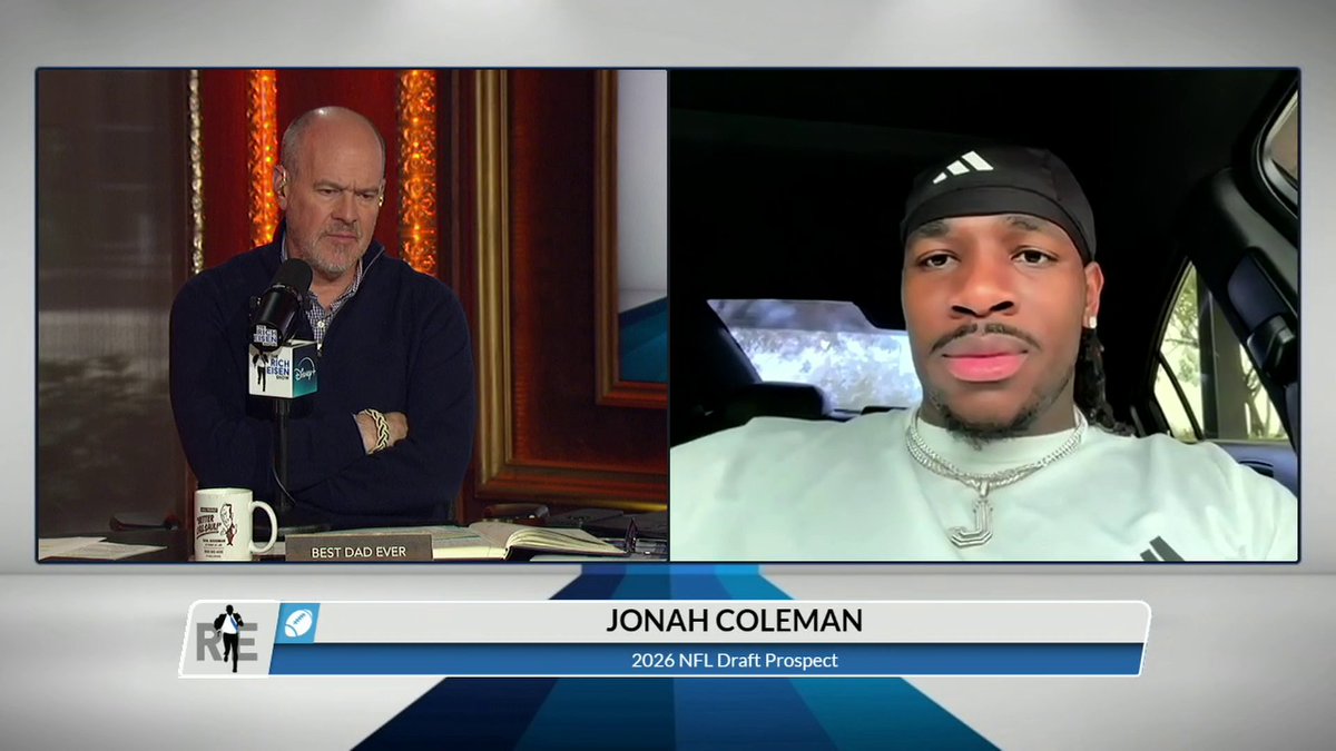 Former Washington running back Jonah Coleman joins The Rich Eisen Show to break down his meetings with Sean Payton and the Broncos 👀