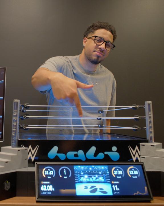 Now entering the GeForce Garage ring...it's Tyrese Haliburton! 🟡🔵 To celebrate Wrestlemania weekend, 2x NBA All-Star and Olympic gold medalist Tyrese Haliburton builds his first PC and gets a surprise worthy of a big gold belt. Watch the full build: