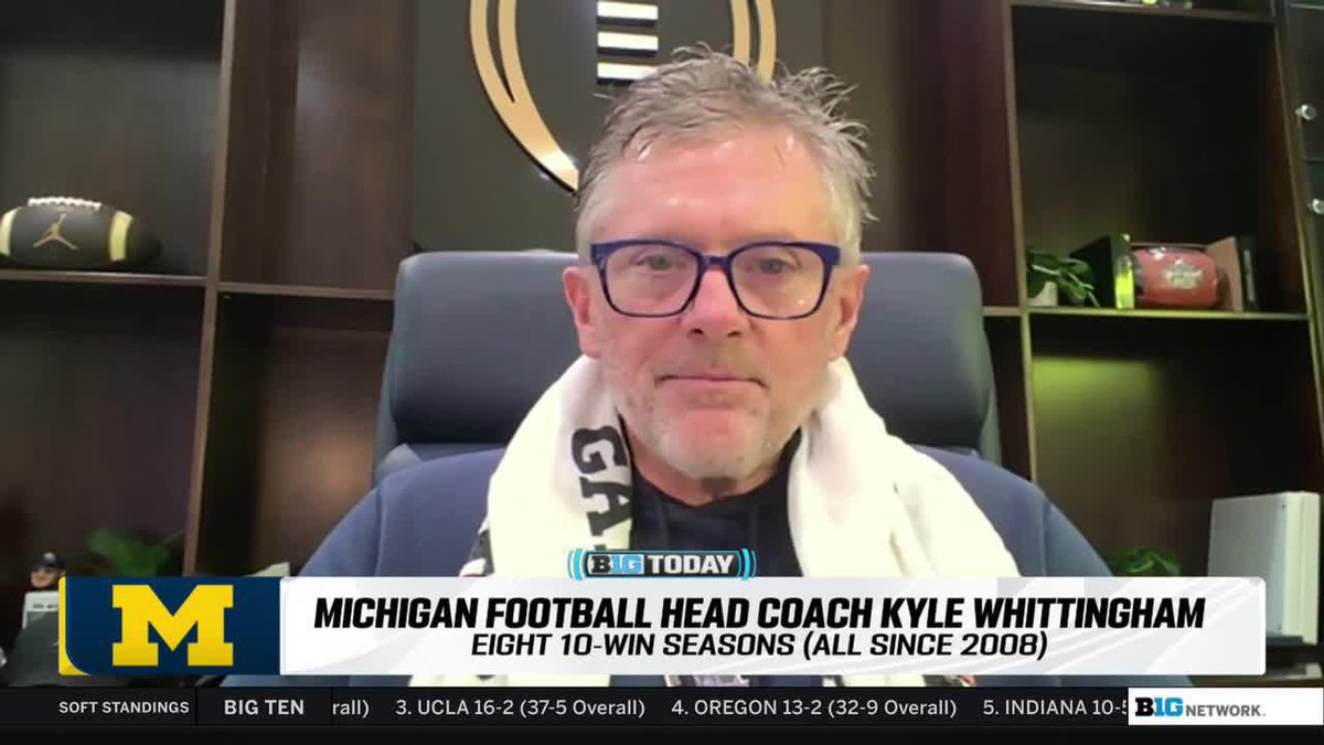 "He's just got a burning desire to be great, and that's what you need in a quarterback." HC Kyle Whittingham on Michigan Football QB Bryce Underwood 👇 #B1GToday