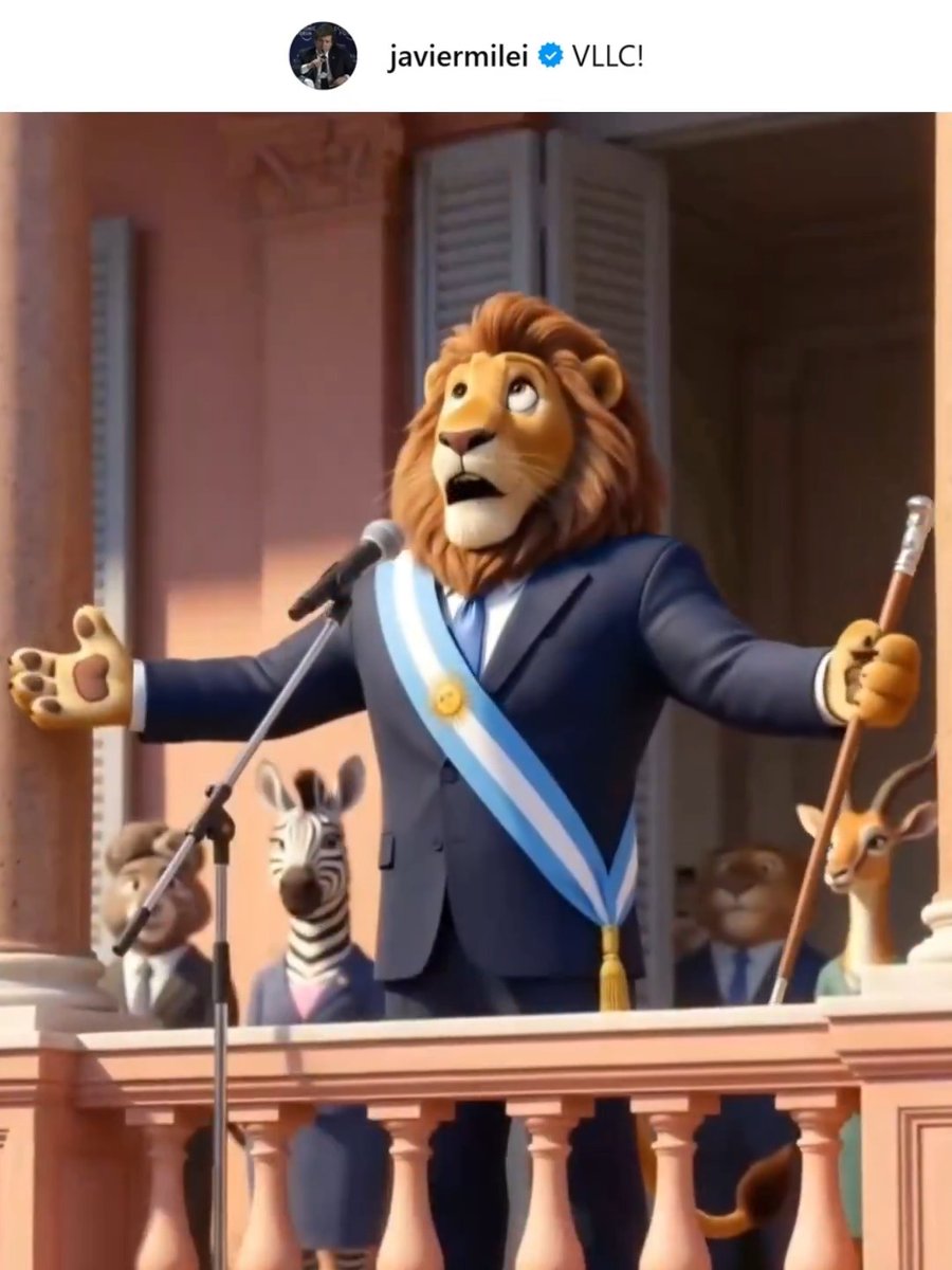 "Zootopia": Por comentarios sobre el video que publicó Javier Milei en Instagram