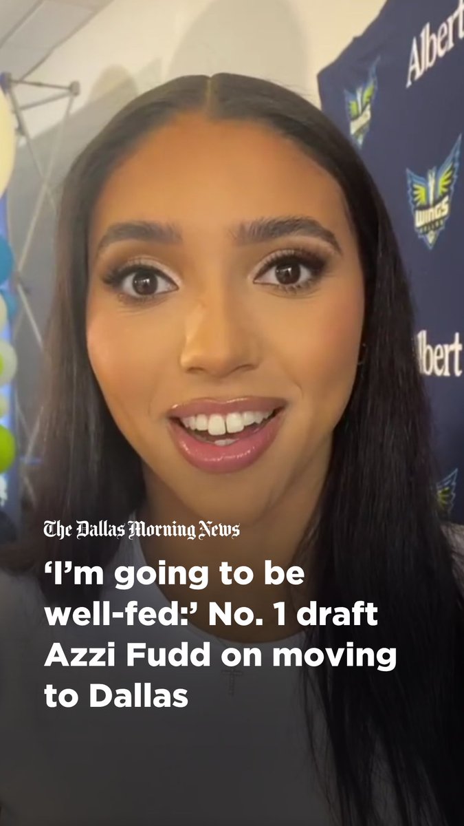 Azzi Fudd is officially headed for Dallas, and she's got the boots to prove it. 🤠 Senior sports business reporter Eric Prisbell caught up with the Dallas Wings' No. 1 draft pick to talk all things Dallas, from food to fashion. Find more Wings coverage at the link in our bio. 🔗