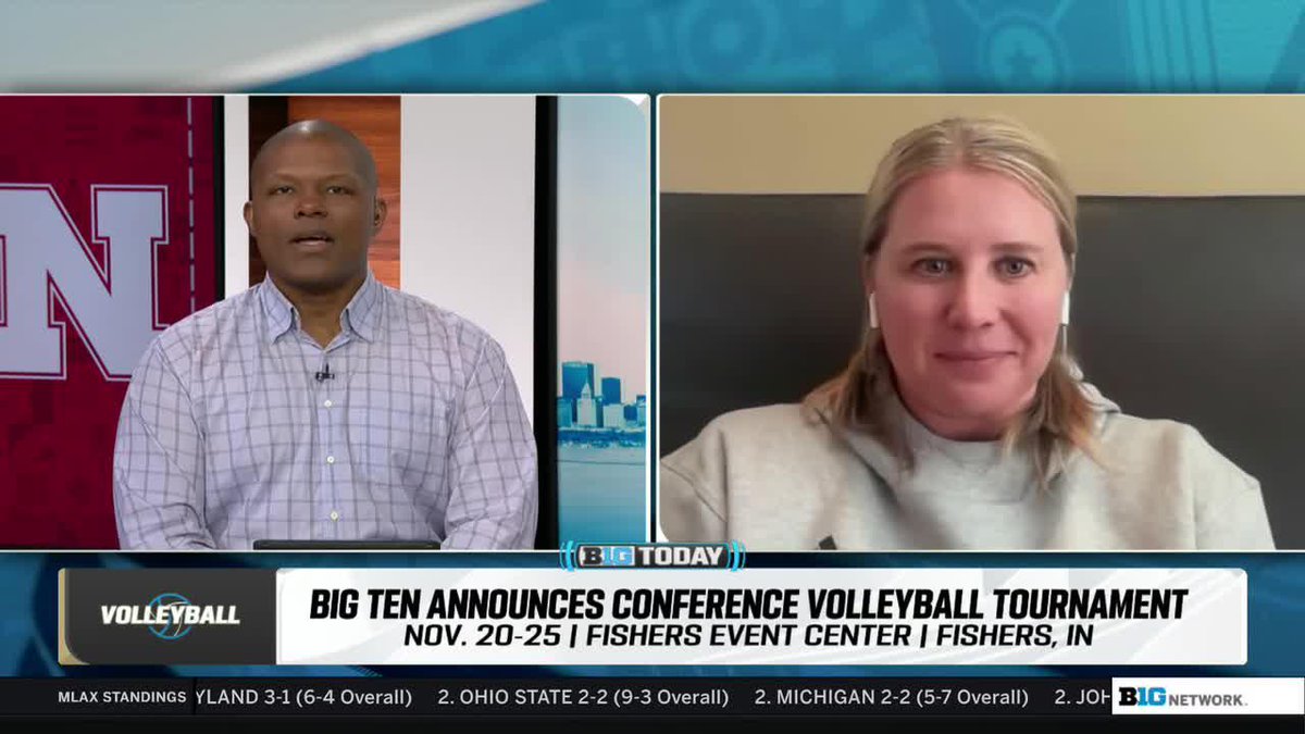 "I think it's huge for us and huge for the conference." Nebraska Volleyball's Dani Busboom Kelly discusses the inaugural Big Ten Conference Volleyball Tournament 👇 #B1GToday