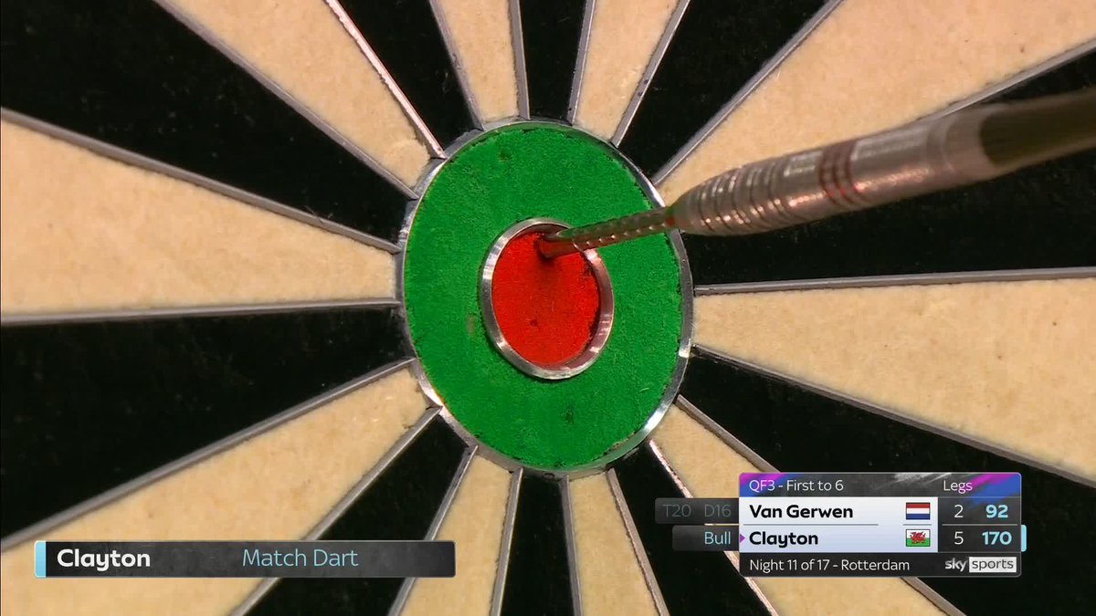 THE BIG FISH TO WIN THE MATCH 🎣🤩 What a way to win it 🔥 Jonny Clayton reels in a MASSIVE 170 finish to defeat Michael van Gerwen 6-2 in style in Rotterdam! 📲 #PLDarts