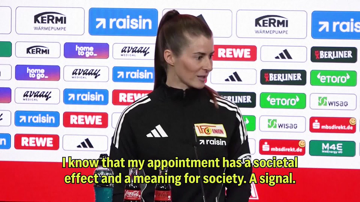 “I know that this has a meaning for society, but football comes first” 🗣️ Union Berlin’s newly-appointed head coach Marie-Louise Eta on becoming the first woman to manage a men's team in one of Europe's top five leagues ⚽️ Credit: [AP Photo]