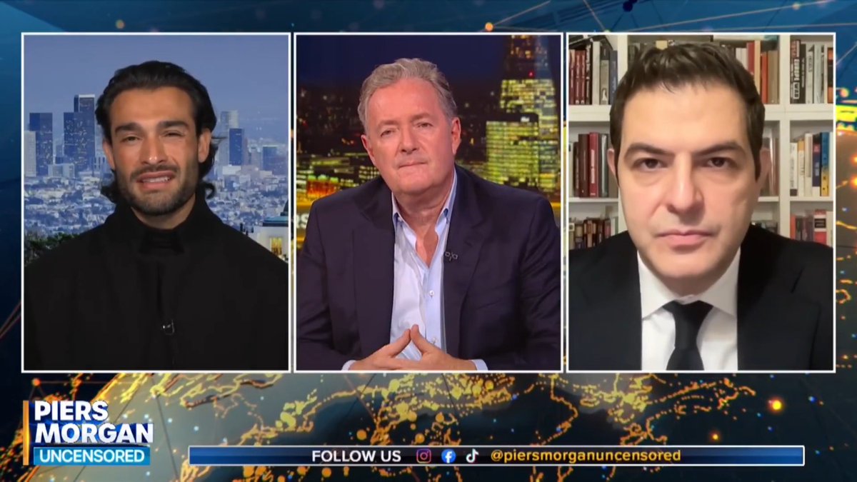 "The whole reason why the diaspora of the Iranian people rose up and spoke... was to be the voice of the Iranians!" Sam Asghari calls John Bercow’s speech attacking Reza Pahlavi “ridiculous”, saying he does not speak for Iran. 📺 Piers Morgan