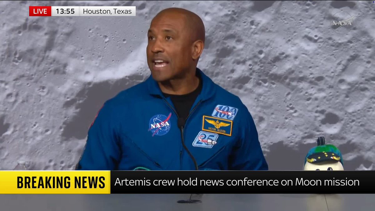 "If you dove off a skyscraper backwards, that's what it felt like for five seconds." Artemis pilot Victor Glover spoke about the moment the crew descended back to earth after the moon mission 📺 Sky 501, Virgin 602, Freeview 233 and YouTube