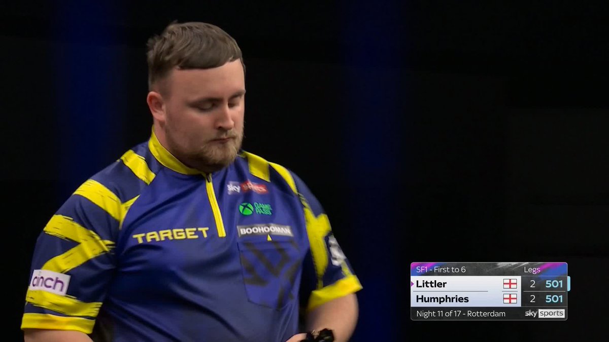 Luke Littler tells the fans to calm down ๐