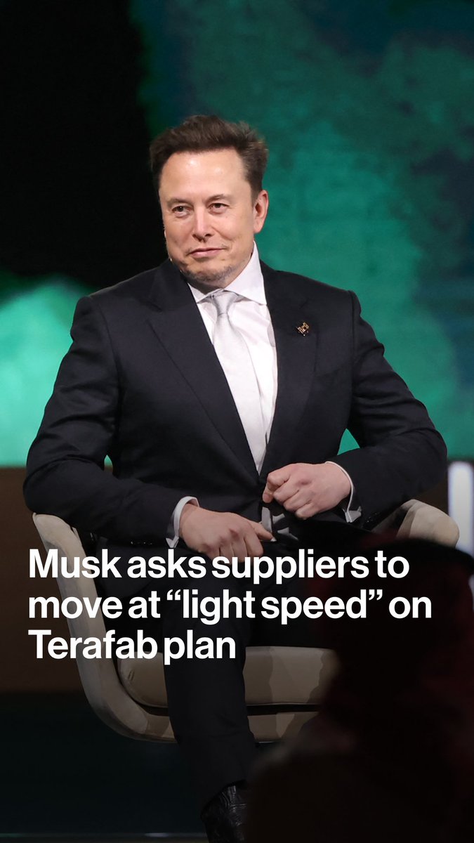 Elon Musk’s lieutenants have reached out to chip industry suppliers for his envisioned Terafab, early steps in an audacious and likely arduous attempt to break into the production of cutting-edge chips. Ed Ludlow has more