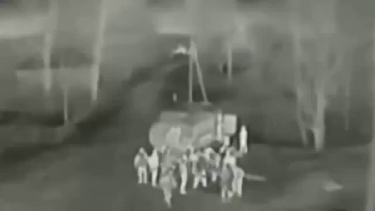 Ukrainian drone rushes to meet a Russian soldier. The meeting was likely explosive.
