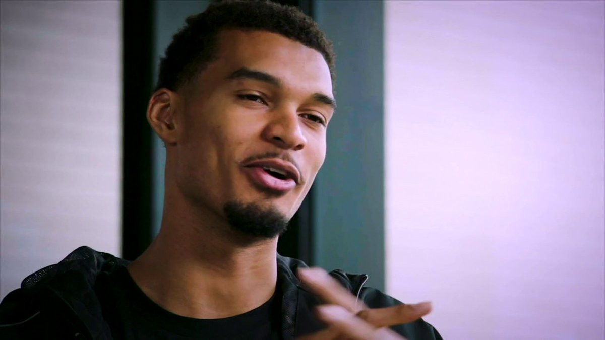 .Wemby sits down with Malika Andrews to discuss working with Hakeem Olajuwon and monks last summer, the San Antonio Spurs - x' playoff ambitions, and what's in store for this offseason 👽