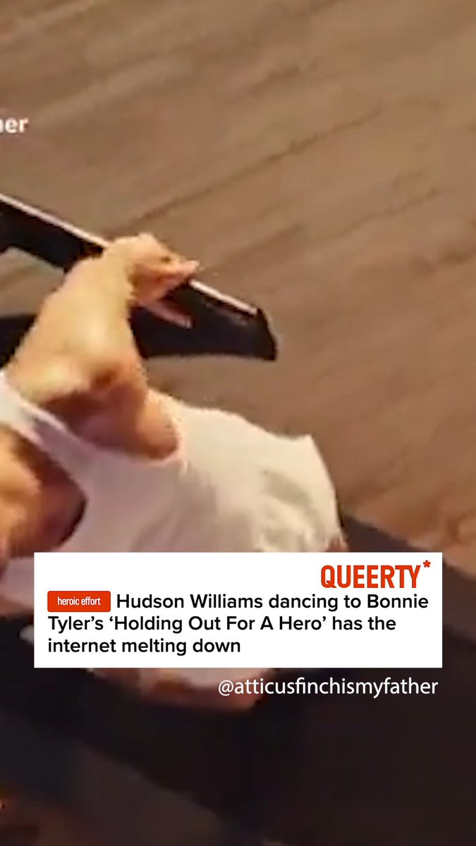 Hudson Williams dancing to Bonnie Tyler’s ‘Holding Out For A Hero’ has the internet melting down.