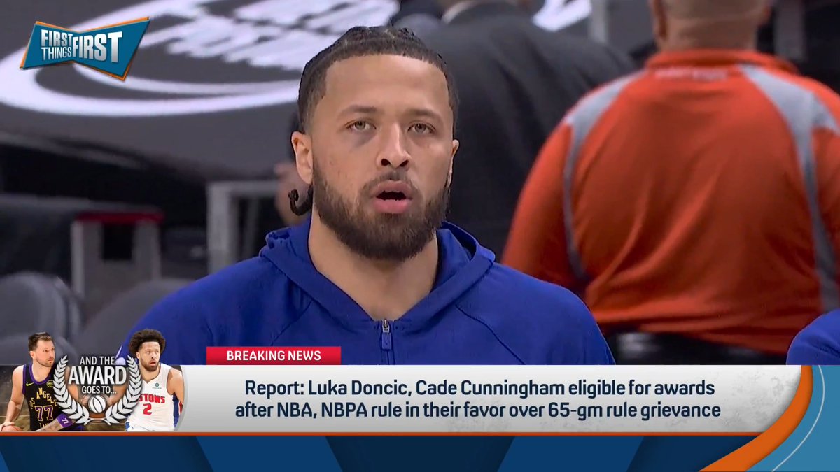 Breaking News: Luka Doncic and Cade Cunningham are eligible for awards after NBA and NBPA rule in their favor over 65-game rule grievance. Danny Parkins reacts: “I think this is sanity prevailing.”