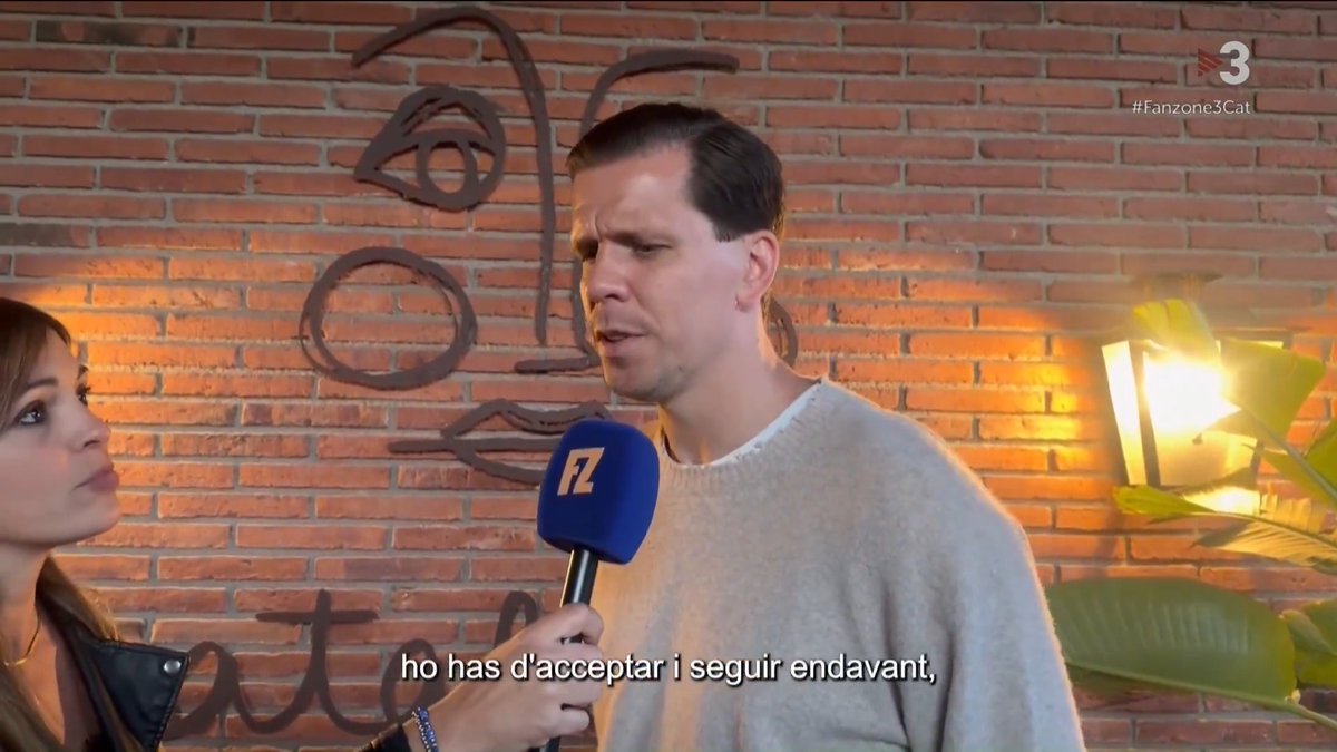 🔵🔴 "Sé que no em queda massa temps en aquest equip, però ho he gaudit molt" La periodista Patrícia Domínguez ha parlat amb el porter del Barça, Wojciech Szczęsny #Fanzone3Cat ▶