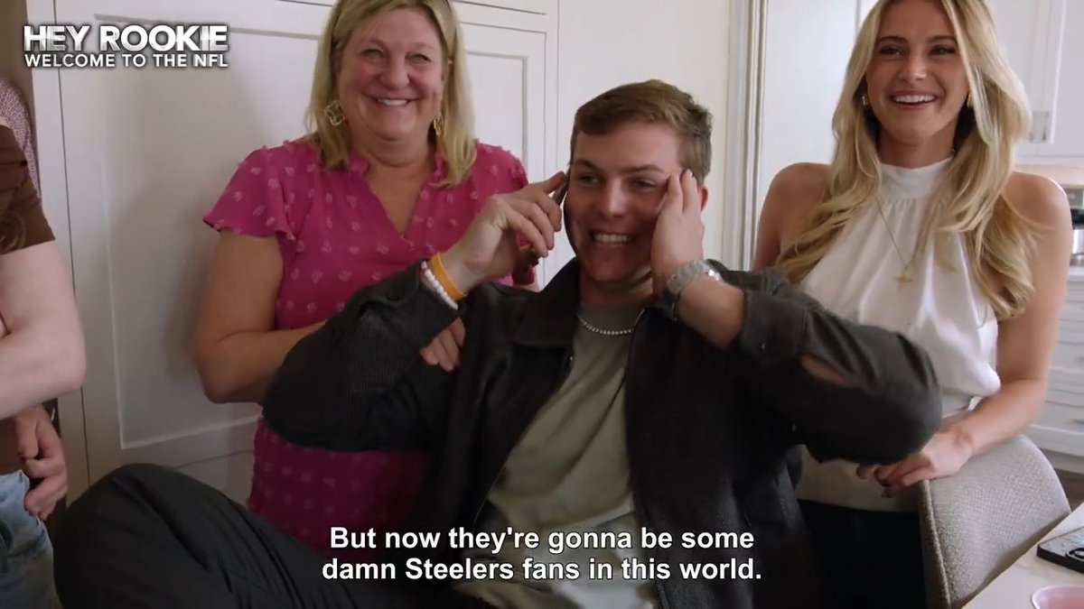 The Pittsburgh Steelers had Will Howard and his family hyped when they selected him in last year's Draft ❤️ 2026 NFL Draft – April 23-25 on NFLN/ESPN/ABC Stream on NFL+