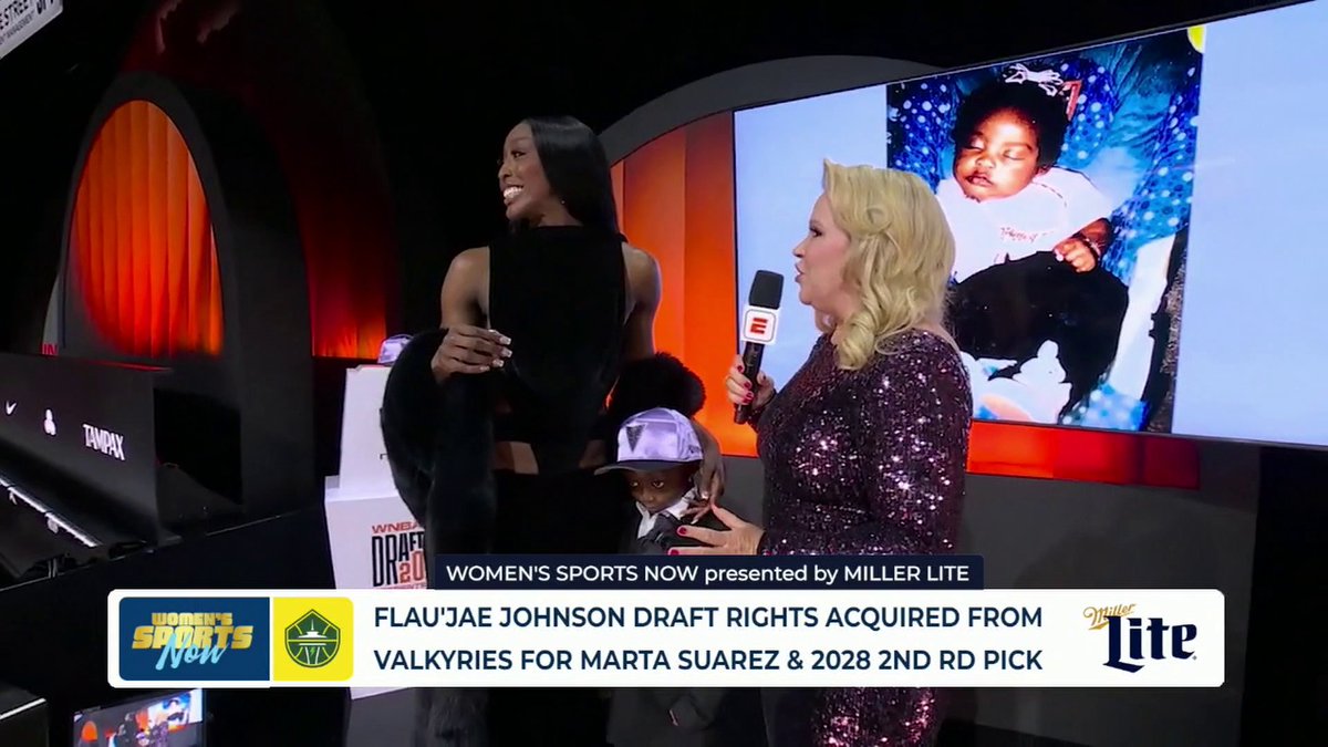 The Women's Sports Now panel discussed Flaujae 4️⃣ Johnson getting traded to the Seattle Storm and how WNBA draft day trades work 👀