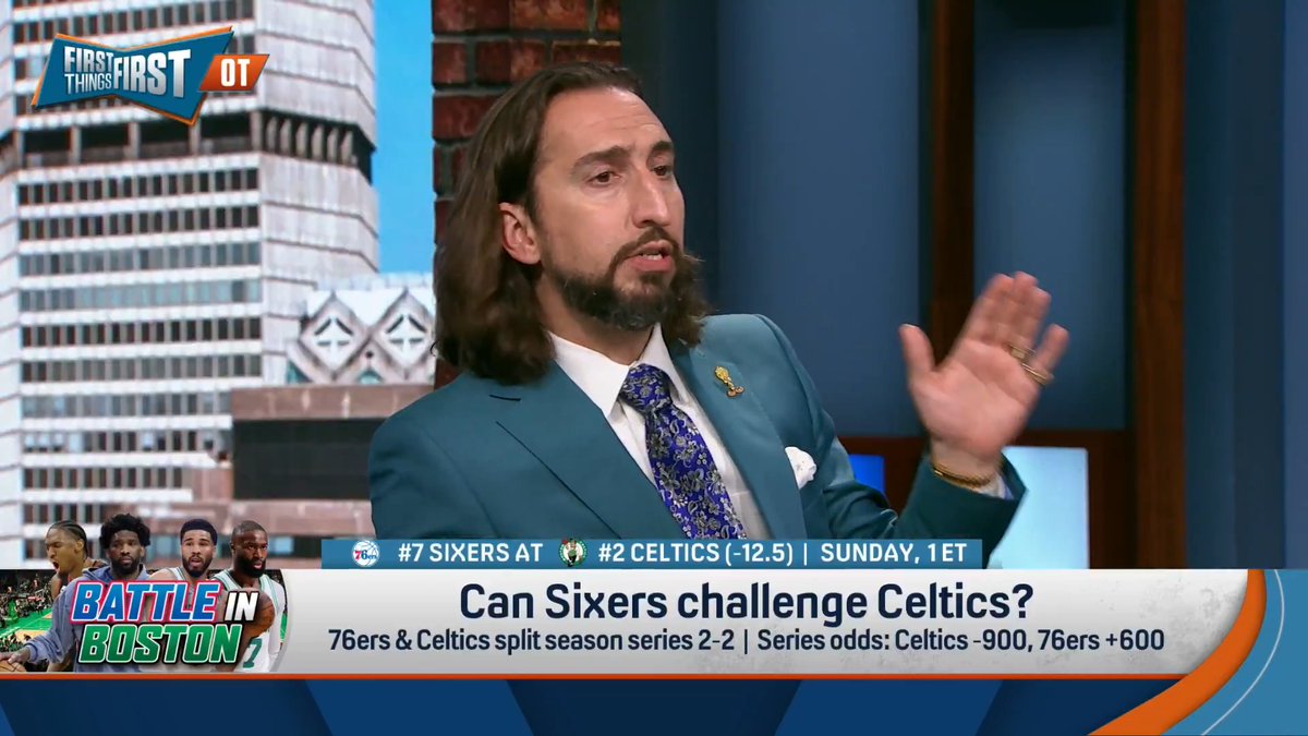“If I’m Boston, I am more than a little bummed that this is who I drew from a pure star power ceiling perspective.” nick wright thinks the 76ers are scarier than Orlando, Atlanta, and Toronto: