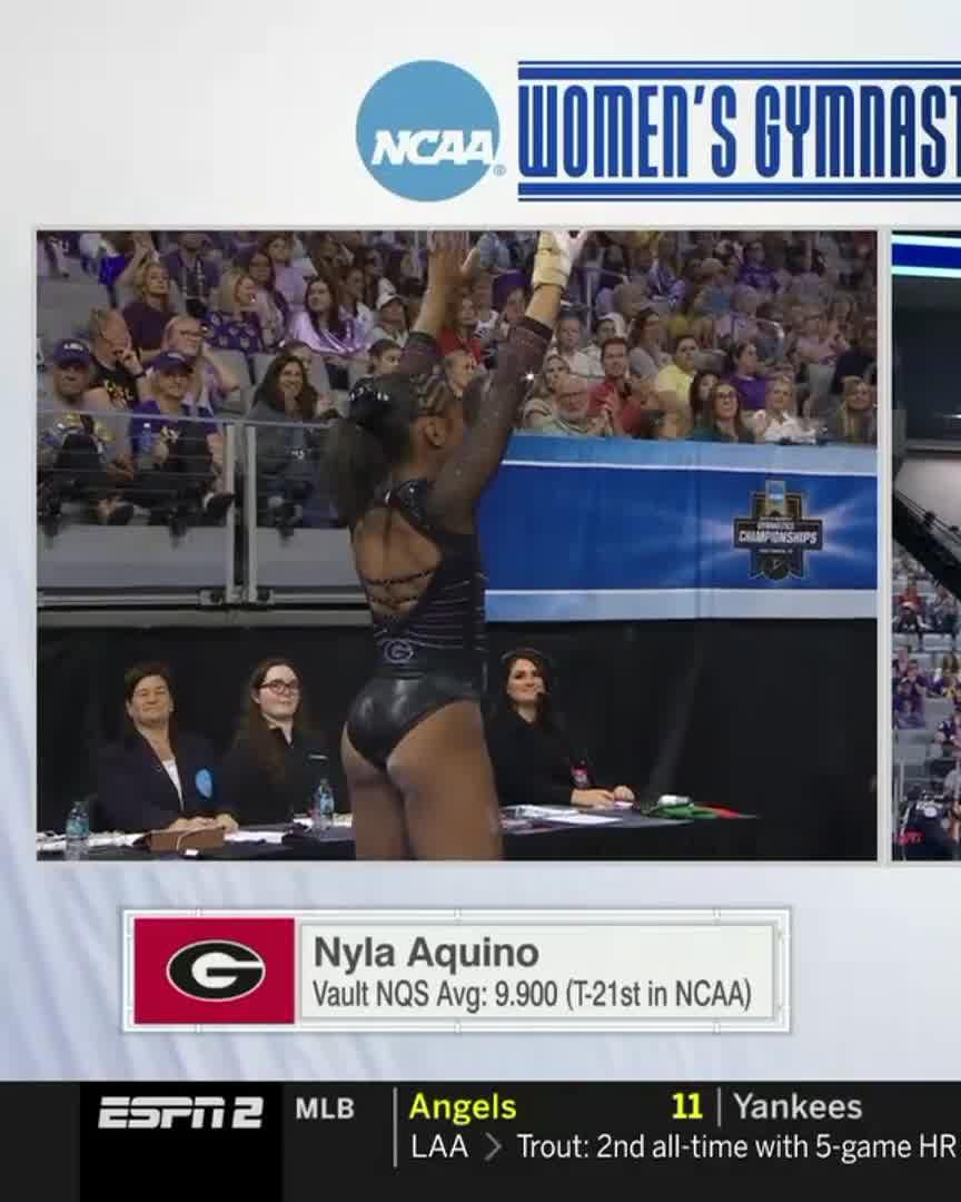 just what the dawgs needed ‼️ Georgia Gymnastics x 📺 ESPN2 / NCAA Women’s Gymnastics
