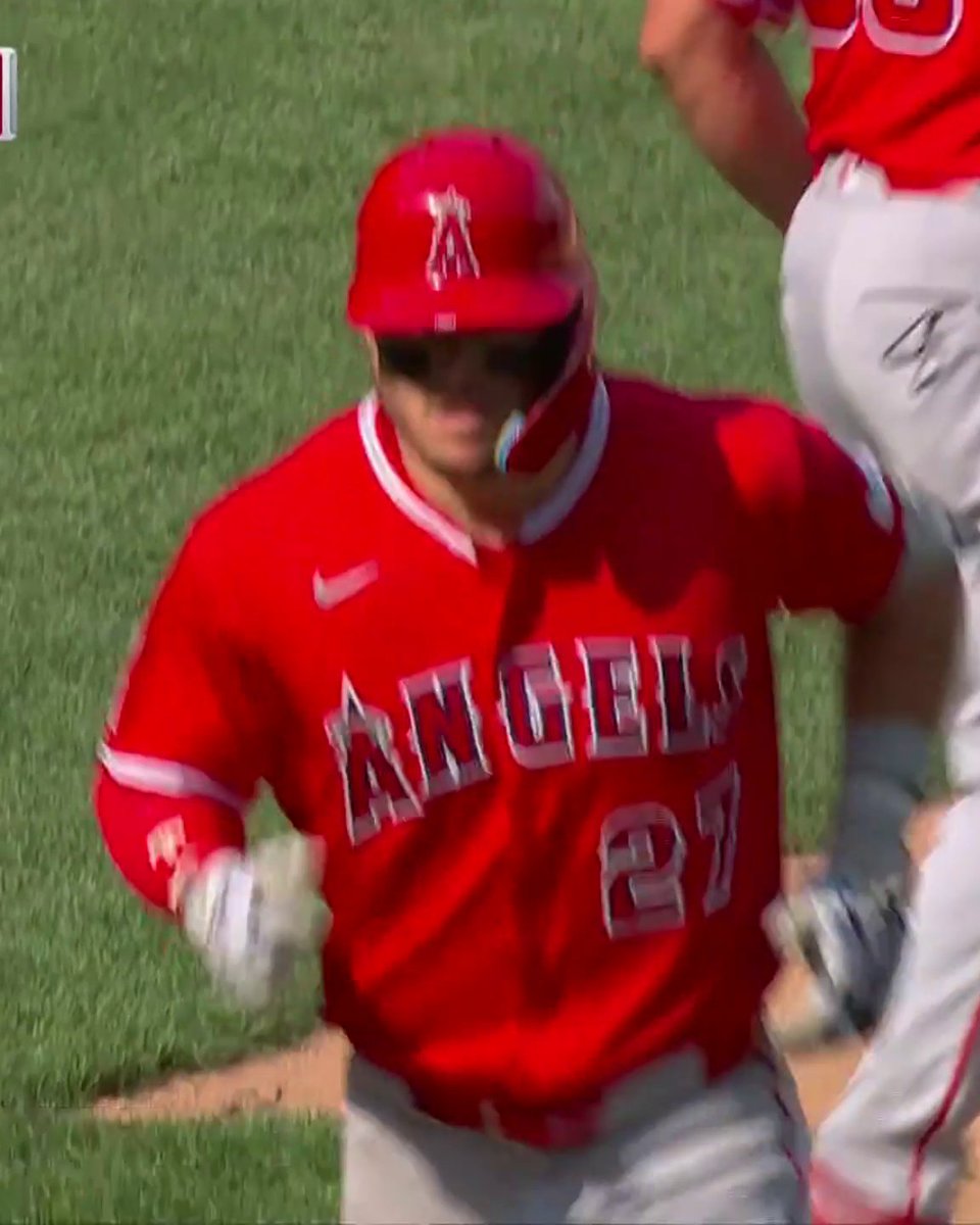 FIVE HOMERS. FIVE GAMES. MIKE TROUT 🔥 He joins Roy Sievers as the only players in MLB history to homer in five straight road games against the Yankees‼️