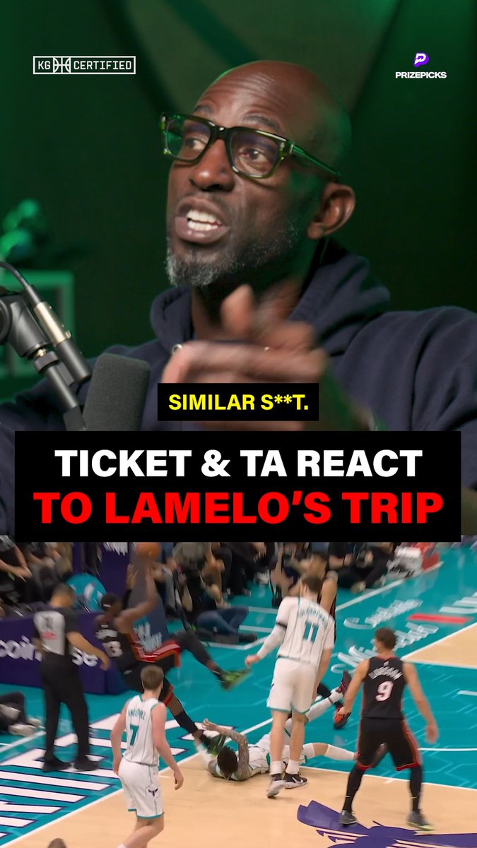 "In the heat of the moment... something gonna happen, bro!" Do you think LaMelo Ball should have faced harsher consequences for tripping Bam Adebayo the other night? Catch Kevin Garnett chop it up with Tony Allen TOMORROW MORNING on our YouTube.