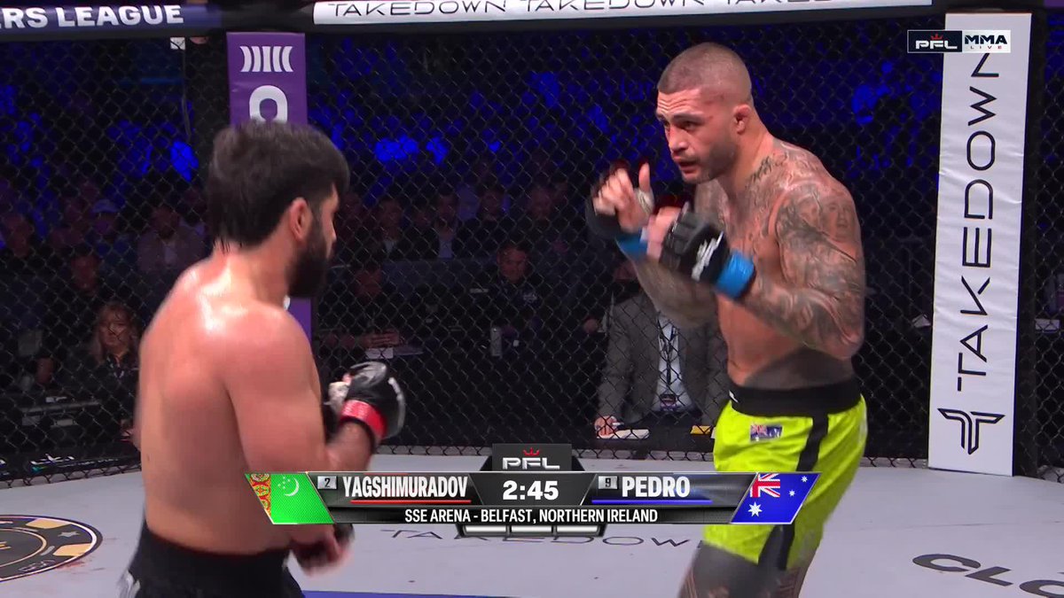 TYSON PEDRO NEARLY ENDS IT BUT DOVLET YAGSHIMURADOV REFUSES TO QUIT 😱 #PFLBelfast | Thursday, April 16th | SSE Arena | Belfast, N. Ireland | LIVE NOW on ESPN 2