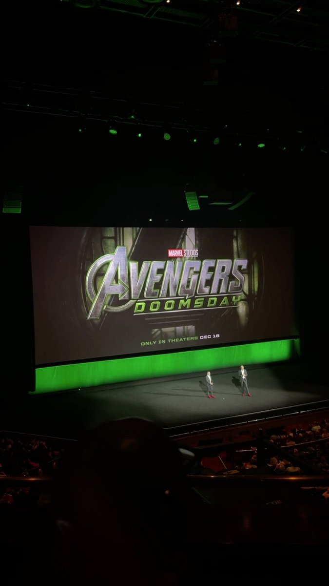 #AvengersDoomsday gets a round of applause at #CinemaCon as Disney kicks off the Marvel segment of their presentation.