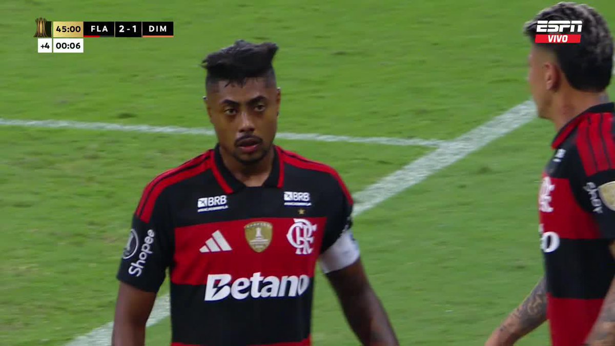 🇧🇷BRUNO HENRIQUE vuelve a poner al frente a FLAMENGO ante el DIM, por #Libertadores.