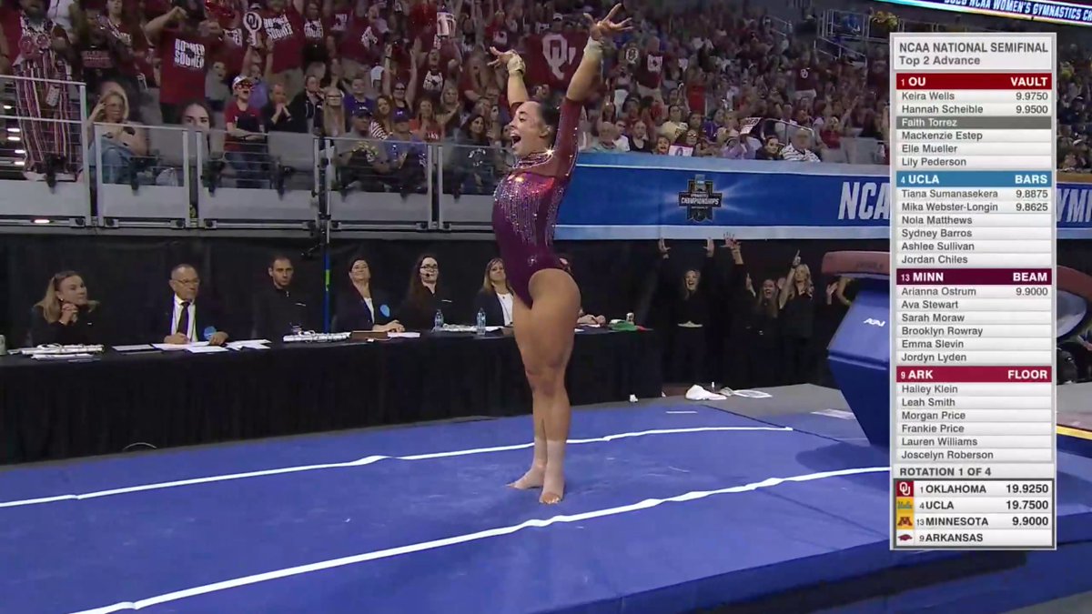 THIS OKLAHOMA VAULT LINEUP IS UNREAL 🤯 What a rotation for the Sooners 👏