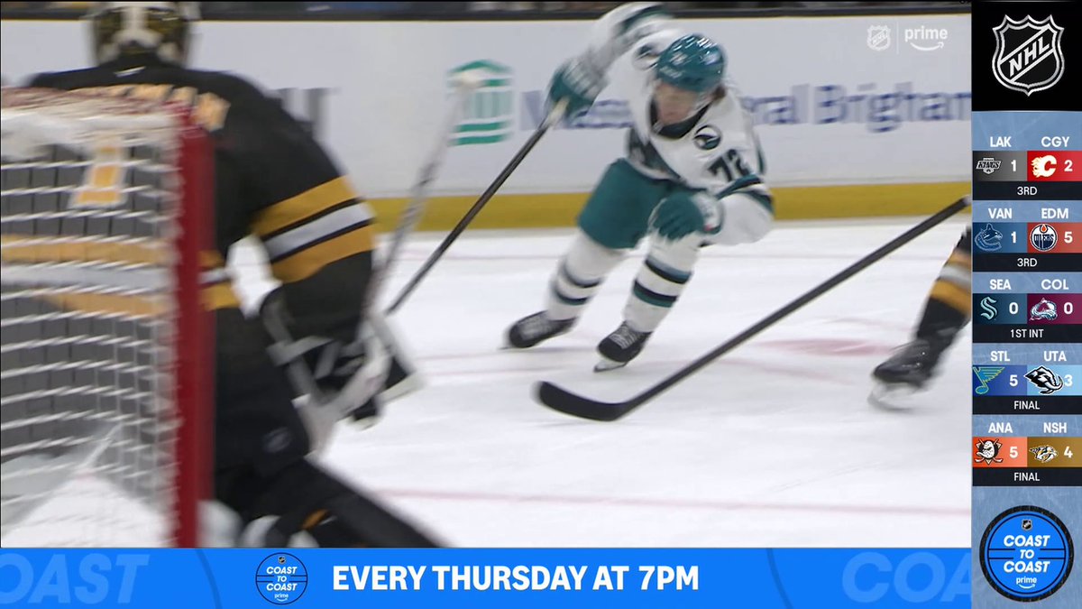 THE 2025-26 GOAL OF THE YEAR COASTIE BELONGS TO San Jose Sharks's WILLIAM EKLUND 🚨