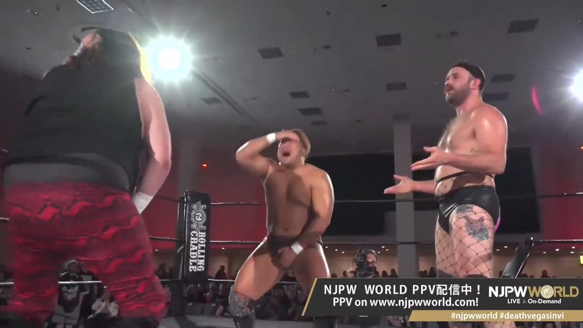 🩸DEATH VEGAS INVITACIONAL🇺🇸 Cute? Sexy? Hardcore. 3-Way Match 🆚 ISHIN × Jimmy LLoyd × EFFY 購入はこちら ⇒ 視聴料金:3,500円(税込) ※月額見放題サービス会員でなくても購入可能 #njpwworld #deathvegasinvi
