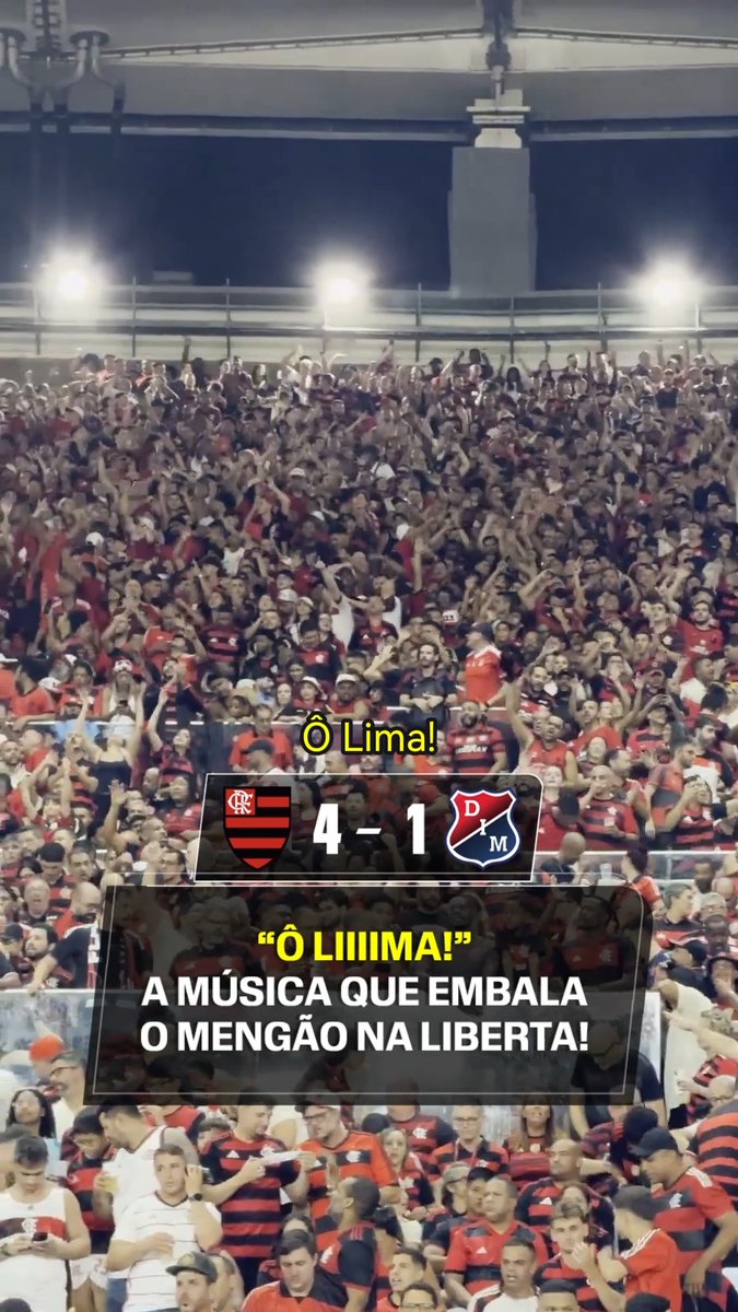 Essa vai ser a trilha sonora do penta do Flamengo na Libertadores em 2026? 👀 A música tá fazendo sucesso no Maracanã! 🎥: CONMEBOL Libertadores ASSISTA à CONMEBOL Libertadores pela ESPN no Plano Premium do #DisneyPlus! #LibertadoresNaESPN