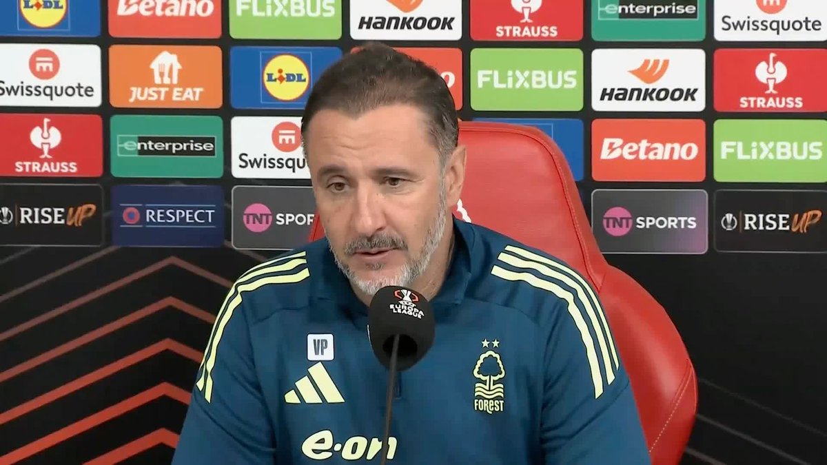 "I think they will be available for Burnley" 🗣️ Vítor Pereira prives an injury update on Chris Wood and Murillo following their Europa League quarter-final win over Porto ⚽️