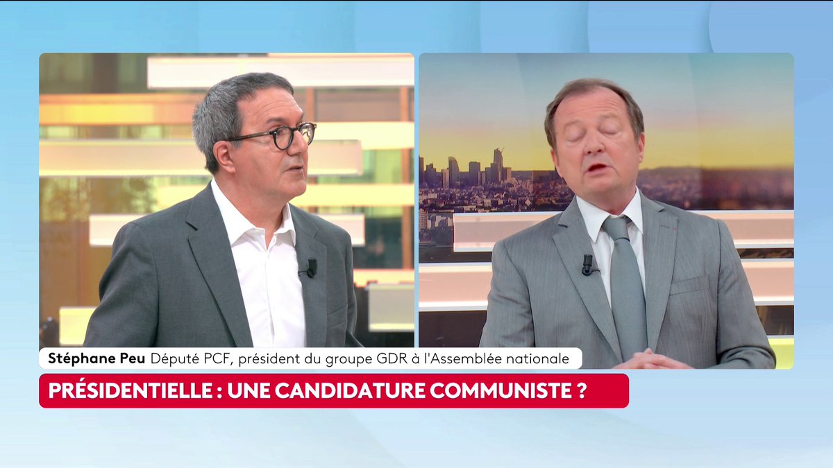 🔴 Fabien Roussel pour le PCF à la présidentielle de 2027 ? : "Ce que je constate c'est que l'immense majorité des électeurs de gauche (...) aspire surtout à ce que la gauche retrouve le chemin de l'unité." 🗣Stéphane Peu, député PCF et président du groupe GDR à l'Assemblée.