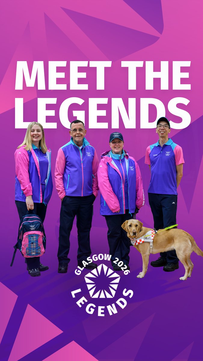 Unveiling our official volunteer uniform for #Glasgow2026 - produced by Trespass! 😍 A vibrant look for thousands of 'Legends' when the Commonwealth Games return to Glasgow this summer!