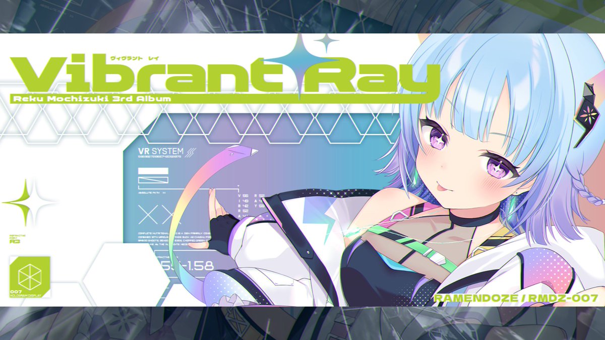 【 新譜告知 | M3-2026春 】 Reku Mochizuki 3rd Album《Vibrant Ray》 SEGA『maimai』書き下ろし楽曲「Colorfull:Encounter」など音楽ゲーム提供楽曲のロングバージョンに加え、新規オリジナル楽曲やwa.による豪華Remixを含めた全10曲を収録! 4/26(日) V-17b "RAMENDOZE" #RAMENDOZE #M3春2026