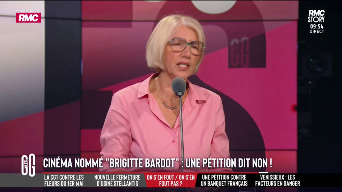 🚨 "Non" à un cinéma "Brigitte Bardot" ! 🗣️ Zohra Rose Bitan 🌹🎗️SoutienFD0🦩 : "Tous les lycées Mitterrand. C'était un propre lui ? À gauche ils ont le droit de faire tous les dérapages de la terre et c'est eux qui choisissent qui doit représenter la France. Ce sont les plus autoritaires." #GGRMC