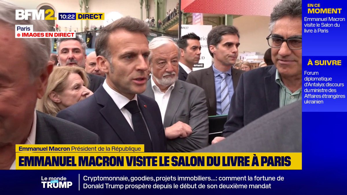 💬"Pensée pour tous ces auteurs et M. Nora" Grasset: Emmanuel Macron réagit à la polémique et juge "important de défendre" le "pluralisme éditorial" #BFM2