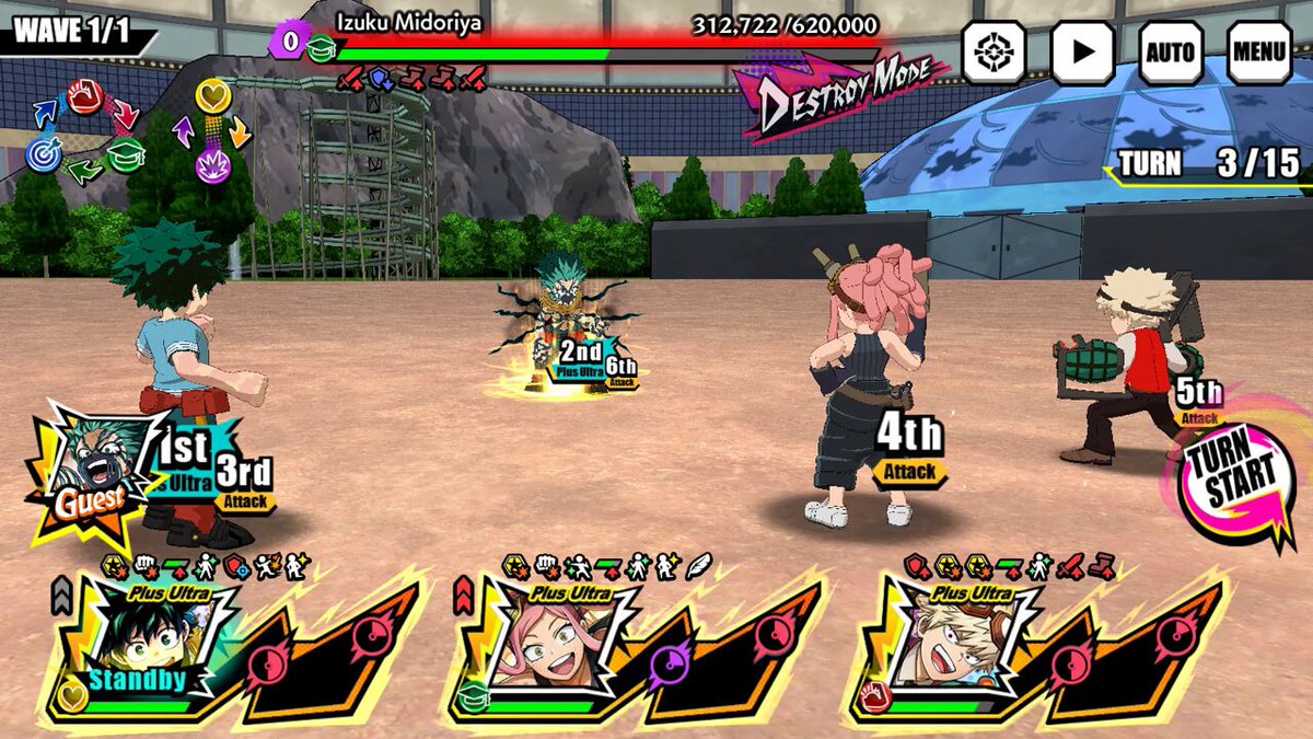 Deku's Plus Ultra has anime screenshots, that's so sweet😭 I appreciate them including Bakugo's fist in the compilation. It's truly the last unit of this game, I'm so sad.