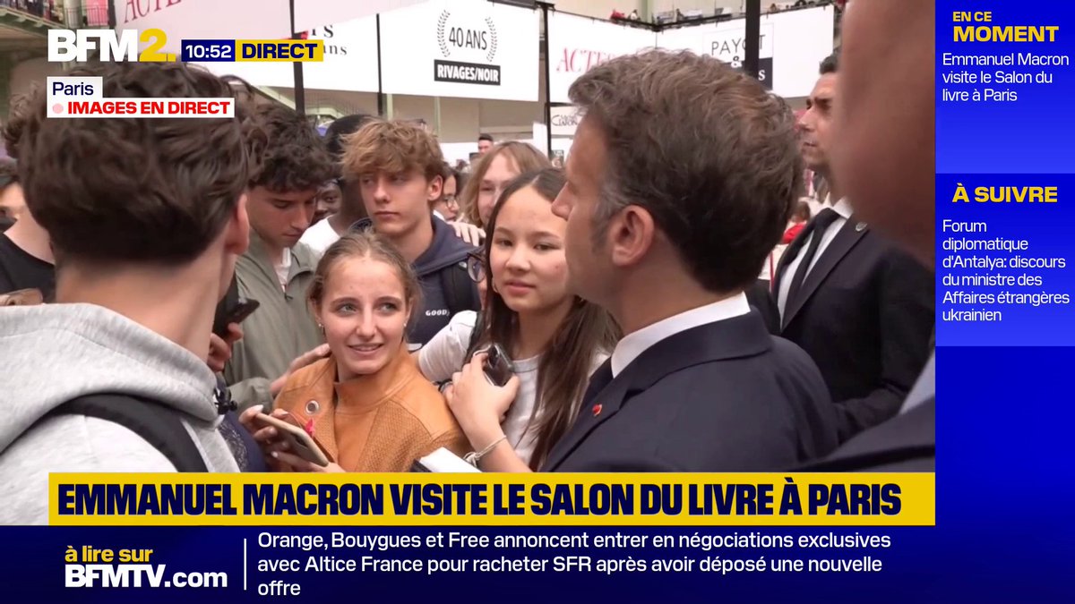 Présidentielle 2027: "Jamais craintif, déterminé", répond Emmanuel Macron à un étudiant #BFM2