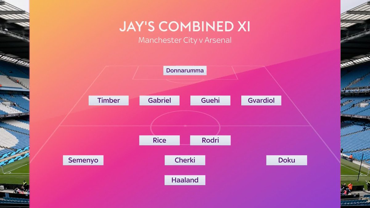 Jay Bothroyd reveals his combined Arsenal and Man City XI 🔵🔴#skyportsfc