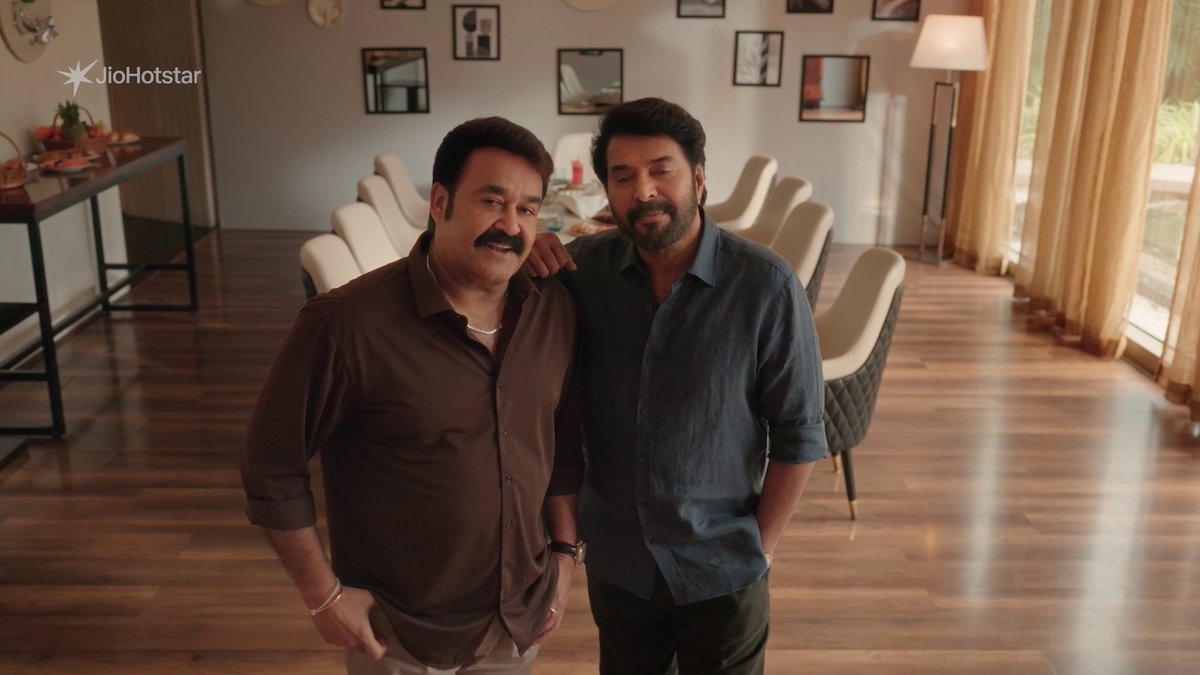 Mohanlal & Mammootty — together again! 🔥 After years, the legends reunite for Patriot — sharing stories, laughs, and moments from their journey. Don’t miss this exclusive chat show, Patriot: Legends Hangout, streaming April 23 only on JioHotstar. #JioHotstar #JioHotstarMalayalam #ChatShow #Patriot
