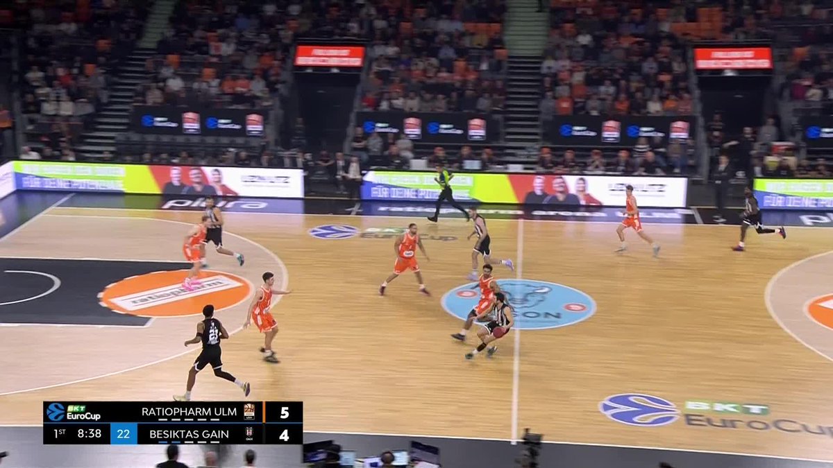 EuroCup’ta finale günler kala Anthony Brown’un son saniye basketiyle kazandığımız Ratiopharm Ulm karşılaşmasını hatırlayalım🤍🖤 #Beşiktaş | #PotanınKartalları