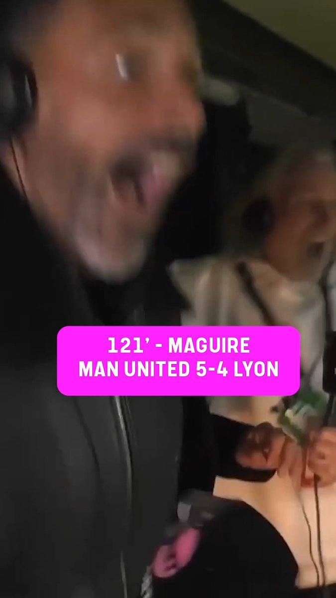 We had to bring this back on the anniversary of Man United's memorable extra-time comeback against Lyon 😅🎙️