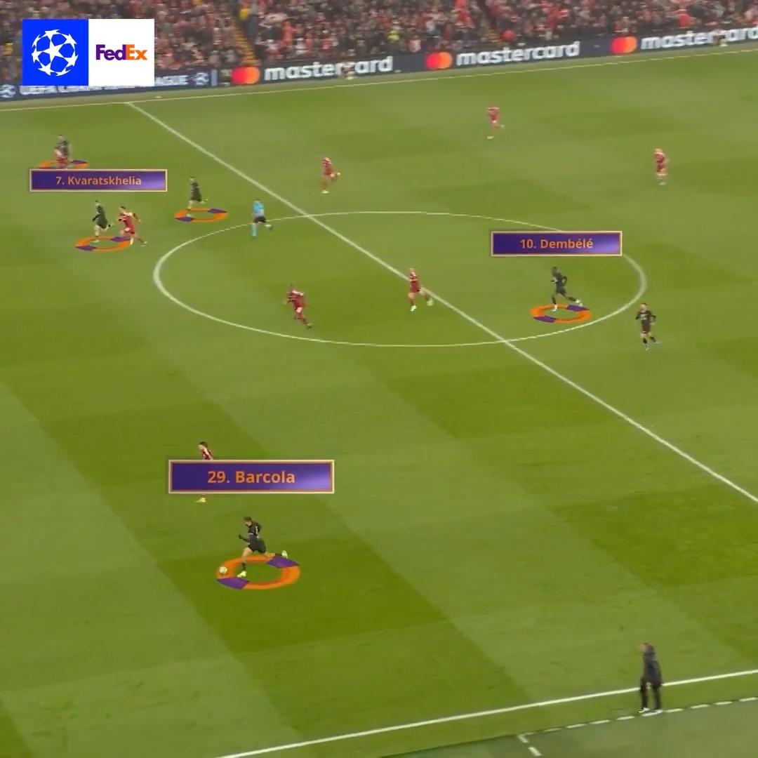 Paris' dangerous front three ⚠️ Olise drifting inside 🔀 FedEx Europe | #FPZunpacked