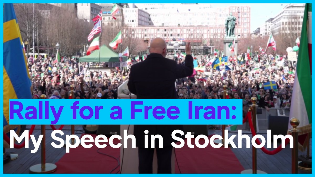 As a young man, I met people driven from their homeland by Iran’s Islamic Republic. Their stories of fear, repression, and loss stayed with me. Since then, I have worked to support Iran’s democratic opposition and to stand with those fighting for a free, secular and democratic Iran. The regime sanctioned me in 2022. I wear it as a badge of honor. My speech from 13 April 2026.