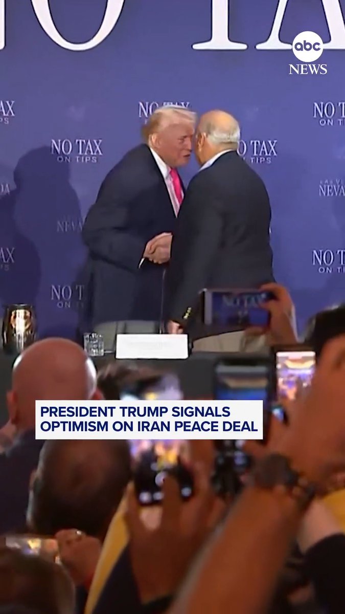 President Trump has expressed optimism that the war in Iran could be over soon with a new round of peace talks between the U.S. and Iran possibly happening as soon as this weekend. ABC News News' Rachel Scott has the latest.