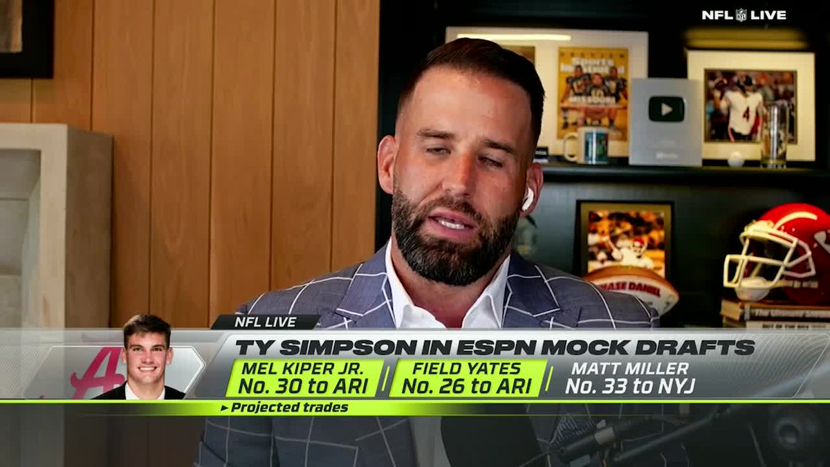 “He’s probably the most pro-ready, in terms of starting from day 1.” —Chase Daniel on Ty Simpson’s projections ahead of the 2026 NFL draft 🔽