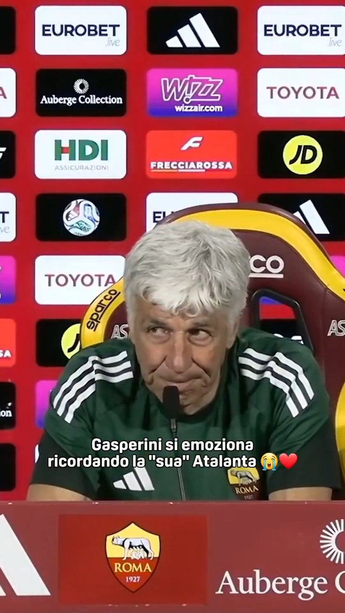 Gasperini si emoziona ricordando la "sua" Atalanta 🥹❤️ #Gasperini #Roma #DAZN